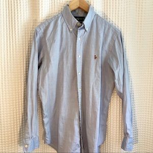 Ralph Lauren Classic Fit blue button down shirt